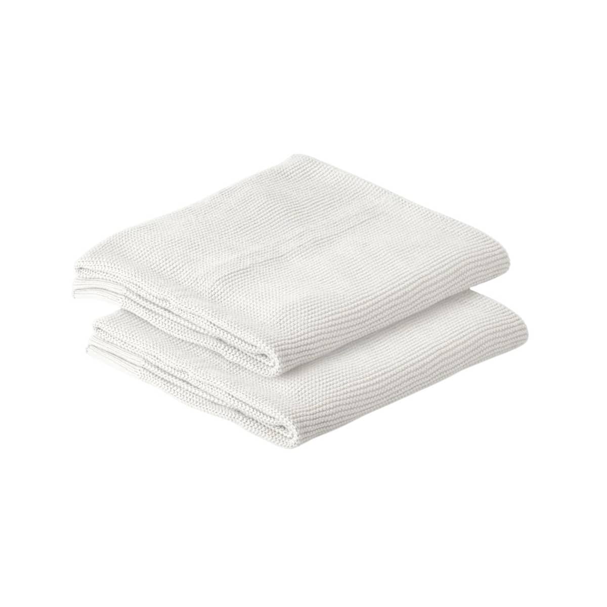 Zoe Sage Cotton Classic Knit Baby Blanket - Milk