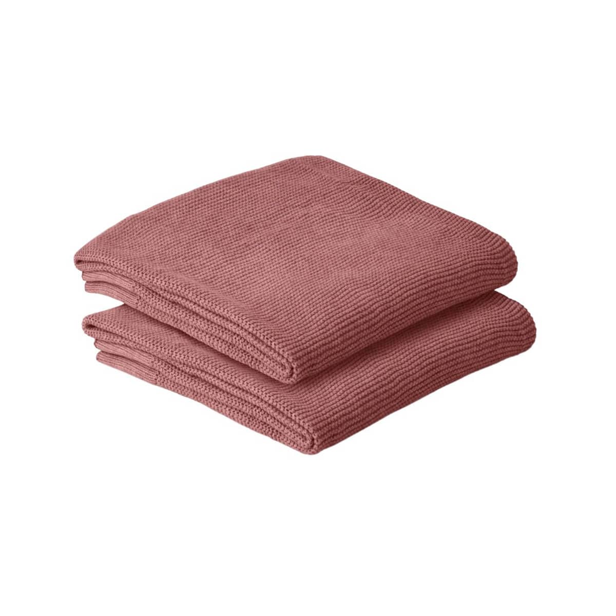 Zoe Sage Cotton Classic Knit Baby Blanket - Plum