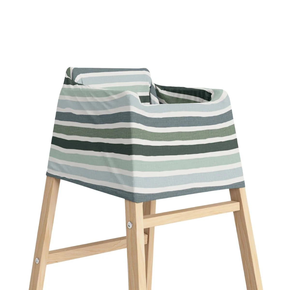 Zoe Sage Five-in-One Multi Use Nursing Mama Cover - Green Stripes - Image 3