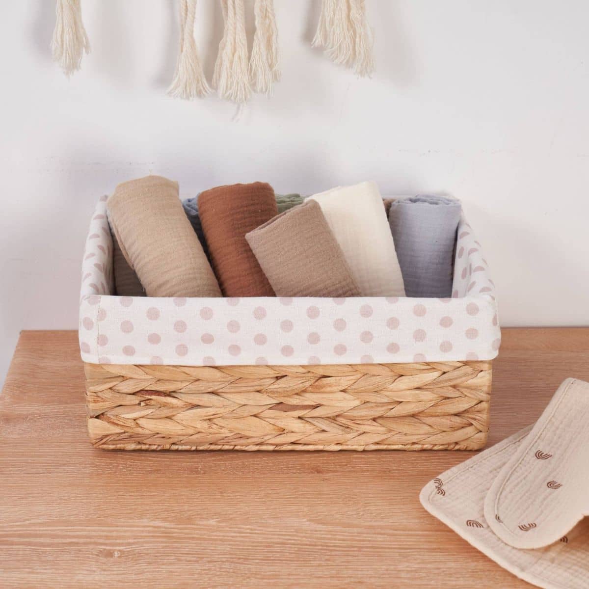 Zoe Sage Organic Muslin Burp Cloths - Dusty Dunes - Image 3