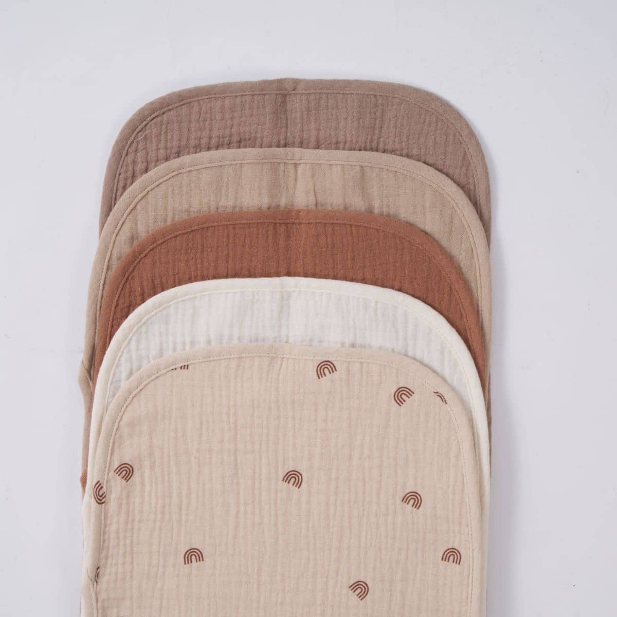 Zoe Sage Organic Muslin Burp Cloths - Dusty Dunes - Image 4
