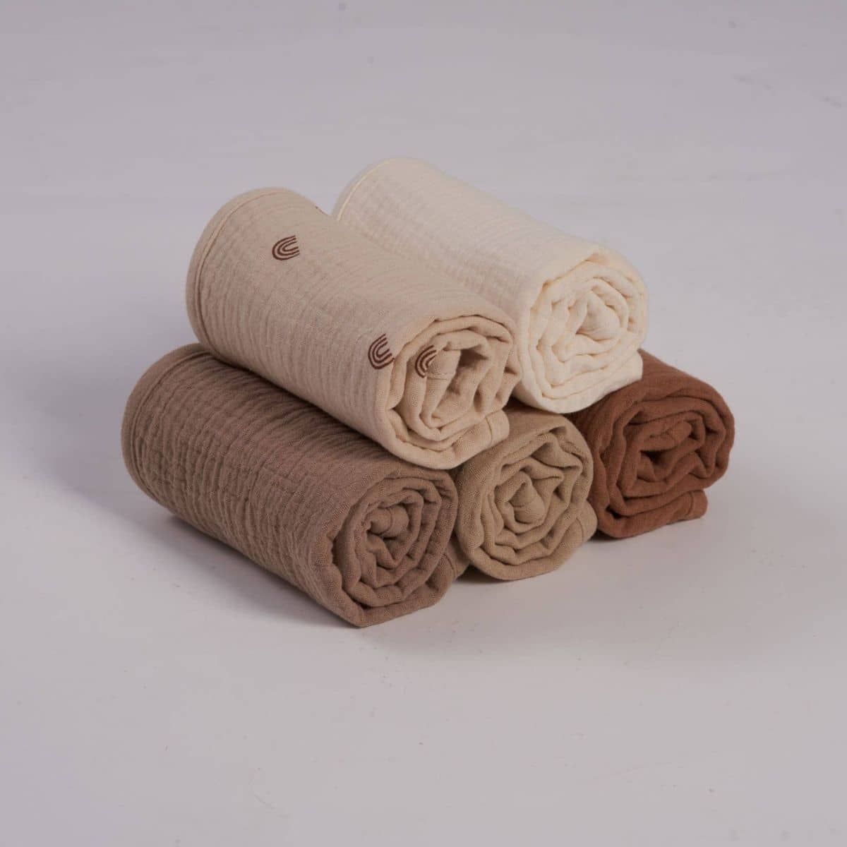 Zoe Sage Organic Muslin Burp Cloths - Dusty Dunes - Image 5