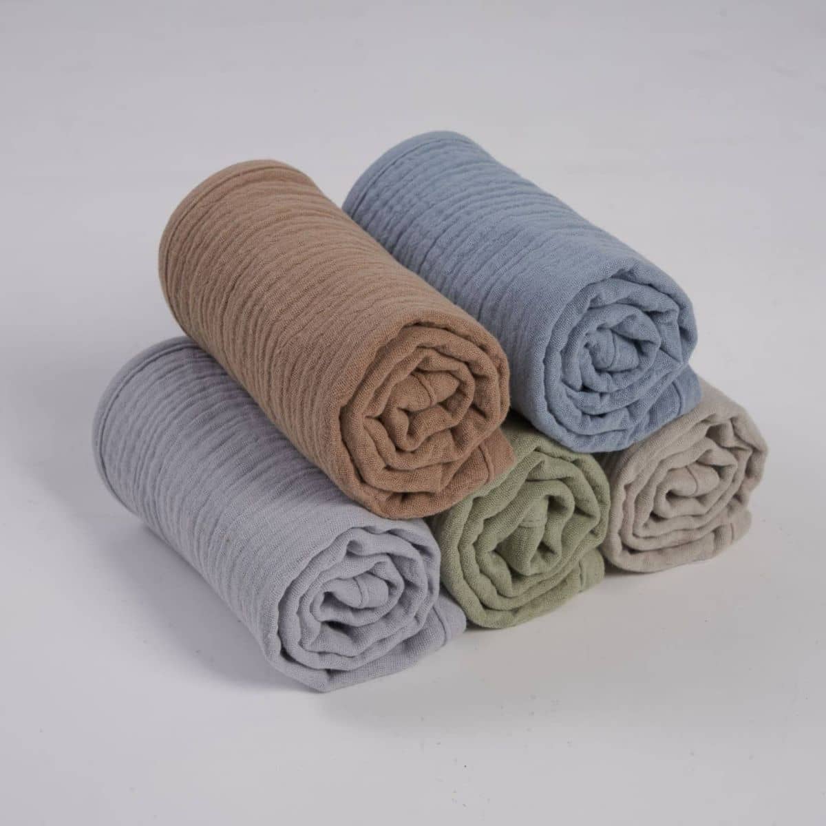 Zoe Sage Organic Muslin Burp Cloths - Earth + Sky - Image 2