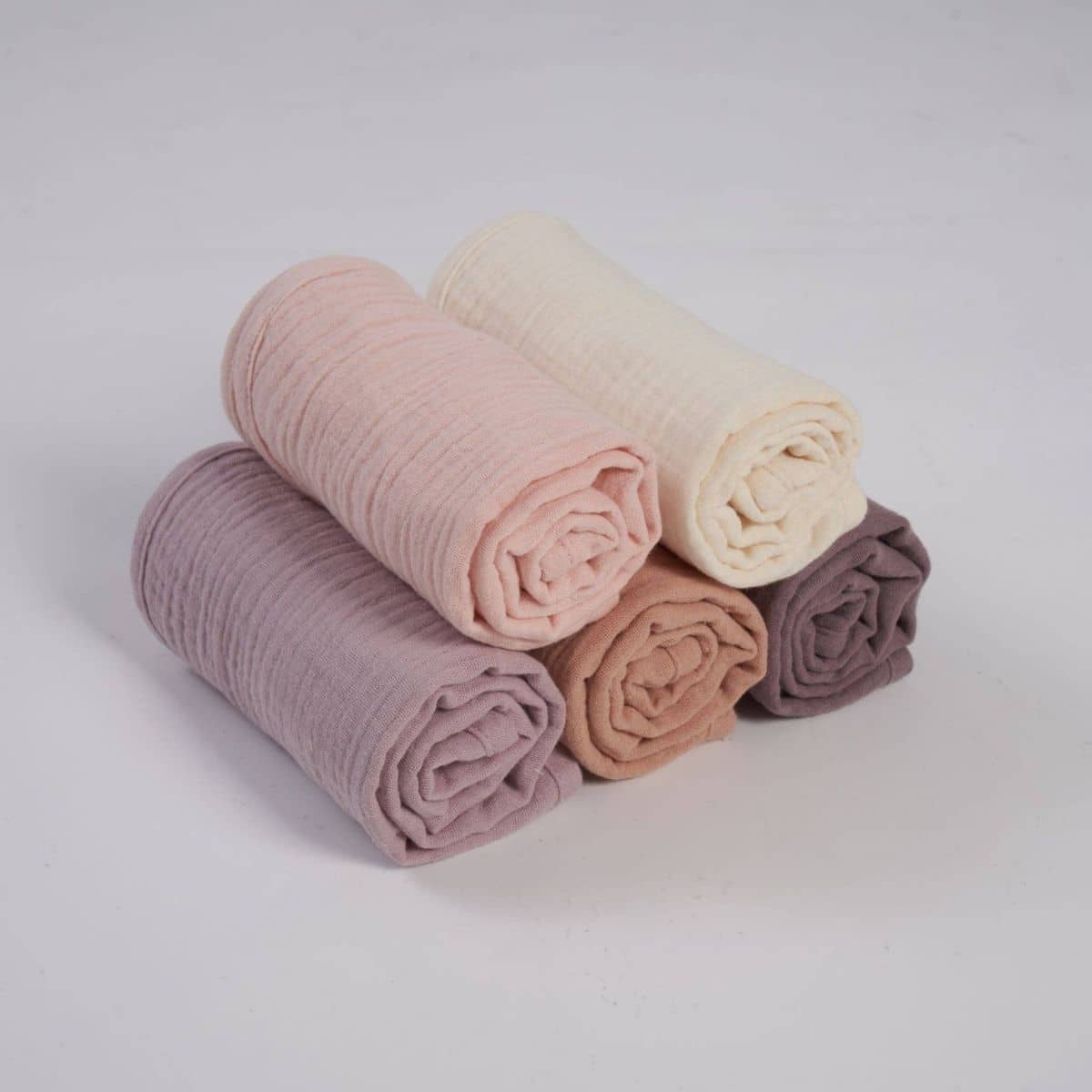 Zoe Sage Organic Muslin Burp Cloths - Lavender Blush - Image 5