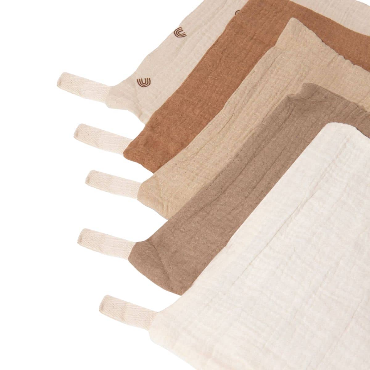 Zoe Sage Organic Muslin Wash Cloths - Dusty Dunes - Image 3