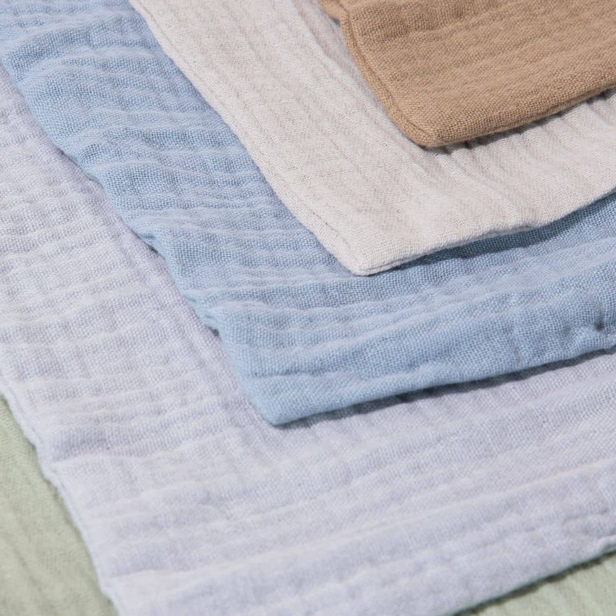 Zoe Sage Organic Muslin Wash Cloths - Earth + Sky - Image 2
