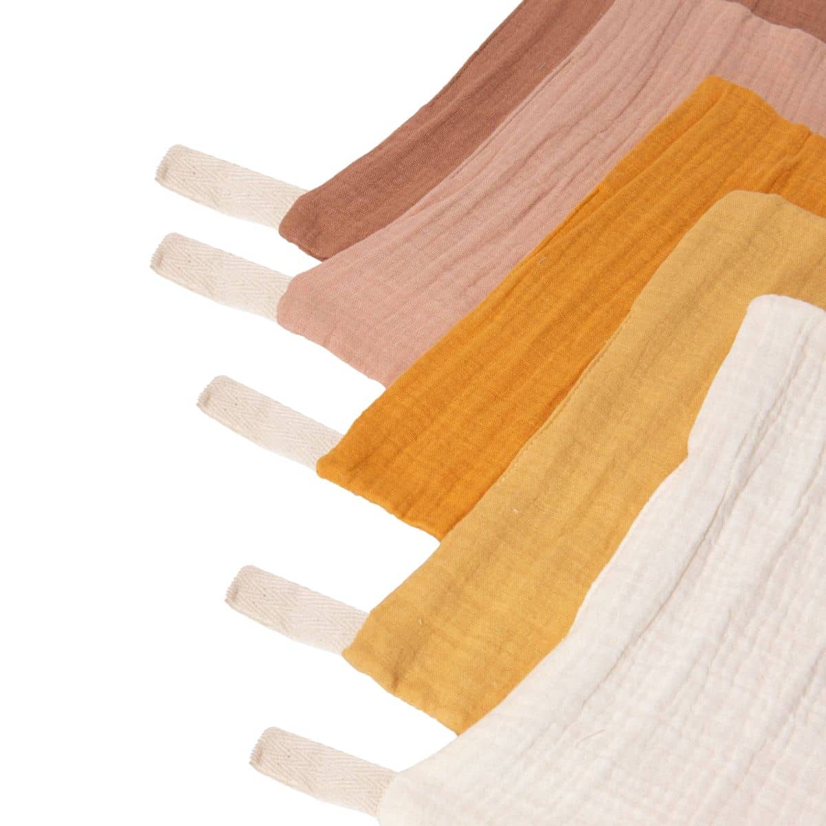 Zoe Sage Organic Muslin Wash Cloths - Golden Harvest - Image 3
